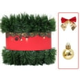 thumbnail image 4 of 1 Pc Garland | Christmas Garland for Christmas Decorations Indoor or Outdoor | Non-Lit Soft Garland Christmas Decorations | Green Holiday Decor | Home Garden Artificial Greenery, 118.11 Inch, Green, 4 of 4
