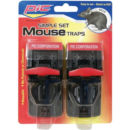 PIC PMT-2 Simple Mouse Trap (Best Indoor Mouse Trap)