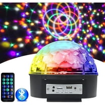 Bluetooth Disco Ball Lamp, 7 Modes Stage Strobe Party Light with Remote, DJ Stage Light Dance Parties Decorations Lights, Disco Light Ball for Christmas Dance Parties Karaoke Bar Home (Colorful)