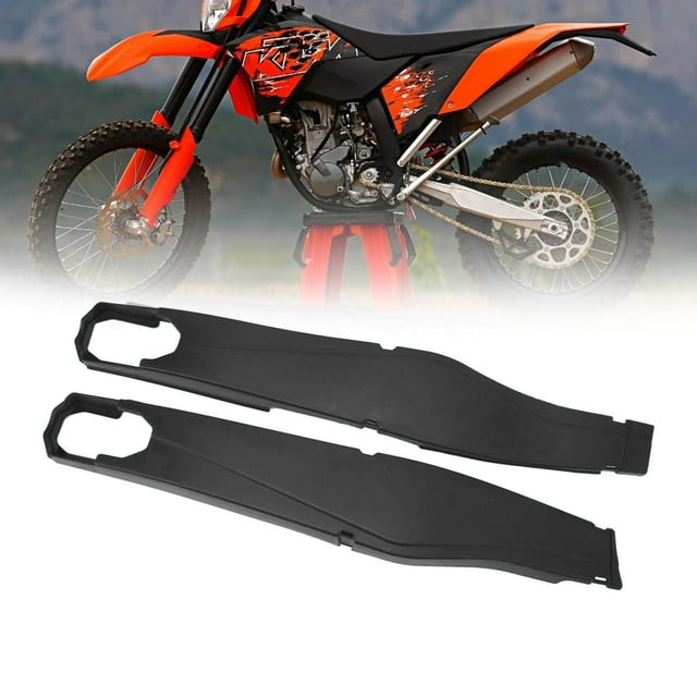 Swingarm Protector, Collision Protection Aesthetic Swing Arm Cover Protector Reduce Vibration Cushioning for FE 250 350 450 Black Frosted