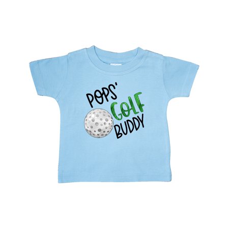 

Inktastic Pops Golf Buddy with Golf Ball Gift Baby Boy or Baby Girl T-Shirt