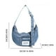 thumbnail image 4 of Bolso Denim Crescent Mujer Bolsillos Dobles Dumpling Con () Azul, 4 of 9