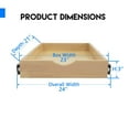 thumbnail image 2 of Couver Wood Pull-Out Drawer Shelf for Cabinets, Slide Out Storage Organizer for Kitchen, Pantry, Bathroom (W)24 x (D)21, 2 of 6