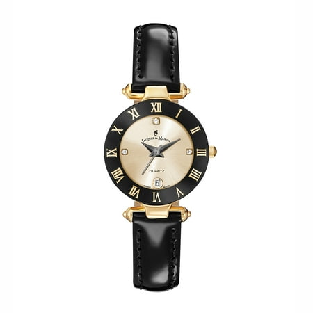 Jacques Du Manoir Swiss Made Two Tone Black and Rose Gold Women's Watch 26 mm