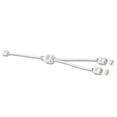 3X 5V 3-Pin Extension Cable for Computer Motherboard 1 Point 2 Hub ...