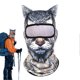 thumbnail image 1 of Cute Ski Mask with Ears, Animal Masks for Adults, Cute Animal Print, Breathable Mask, Sunproof, Windproof, Dustproof Cover with Ears for Fishing, 1 of 5