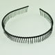 thumbnail image 2 of 3X Banda de Pelo Peine de Dientes de Metal para Mujeres - Negro, 2 of 5