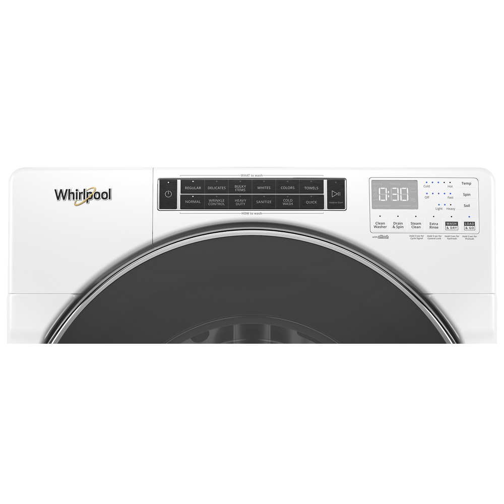 Whirlpool Wfw8620h 27" Wide 5 Cu Ft. Electric Front Loading Washer - White - image 2 of 5