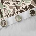 thumbnail image 4 of Manfei Farmhouse Duck Dog Curtains and Drapes Pack of 2 (52x63 Each), Cottage Camouflage Black Out Curtains, Silk Gray, 4 of 6