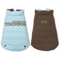 thumbnail image 1 of Touchdog JKTD9BRXS Manteau pour Animaux Réversible Isolé - Très Petit - Bleu & Marron, 1 of 5