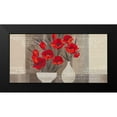 thumbnail image 2 of Christina 14x9 Black Modern Framed Museum Art Print Titled - Crimson Beauty II, 2 of 5
