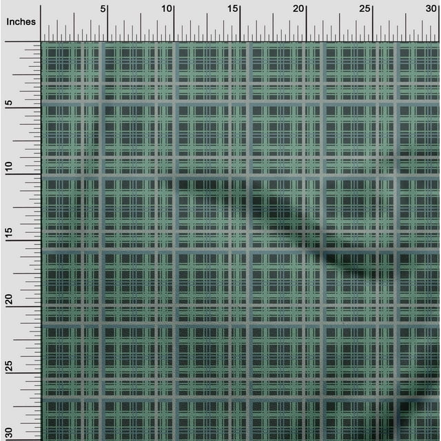 oneOone Cotton Poplin Fabric Tartan Check Print Fabric By The Yard 56 Inch Wide