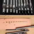 thumbnail image 3 of 10Pcs Leather Hole Puncher Hollow Round Punch Tool Strap Belt Stitching, 3 of 8