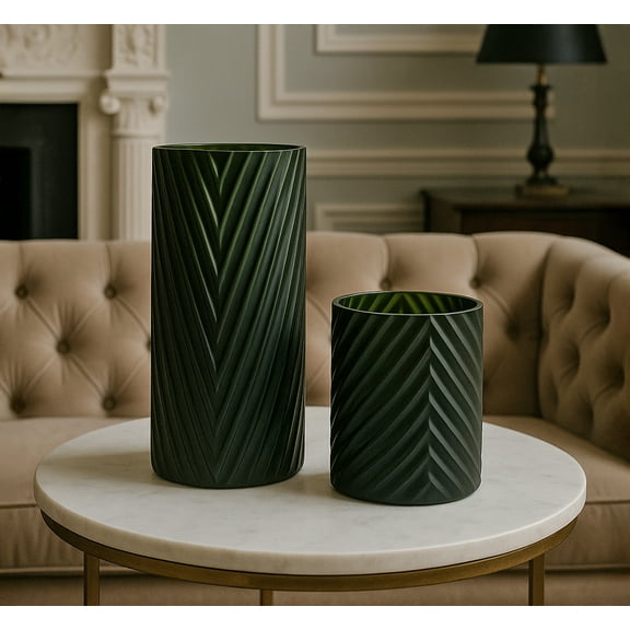 Decorative Handmade Modern Flower Vase in Green