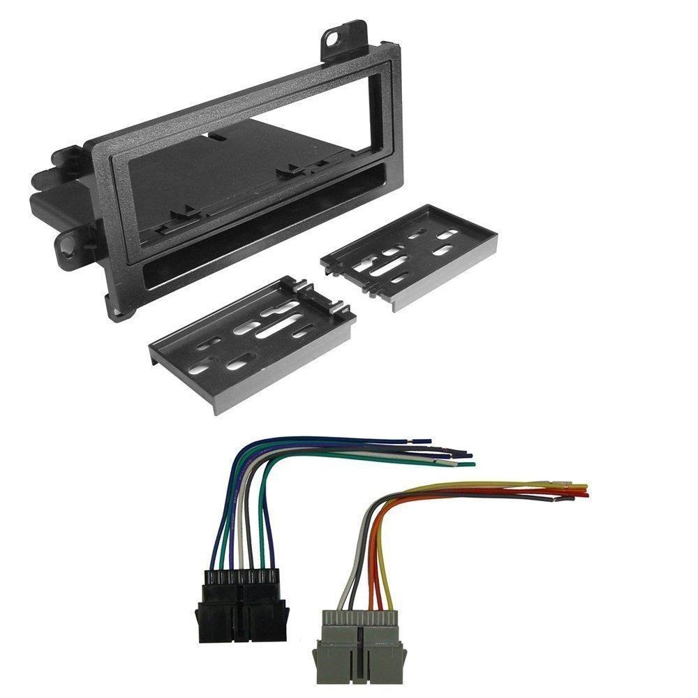 Car Radio Stereo CD Player Dash Install Mounting Trim Bezel Panel Kit + Harness