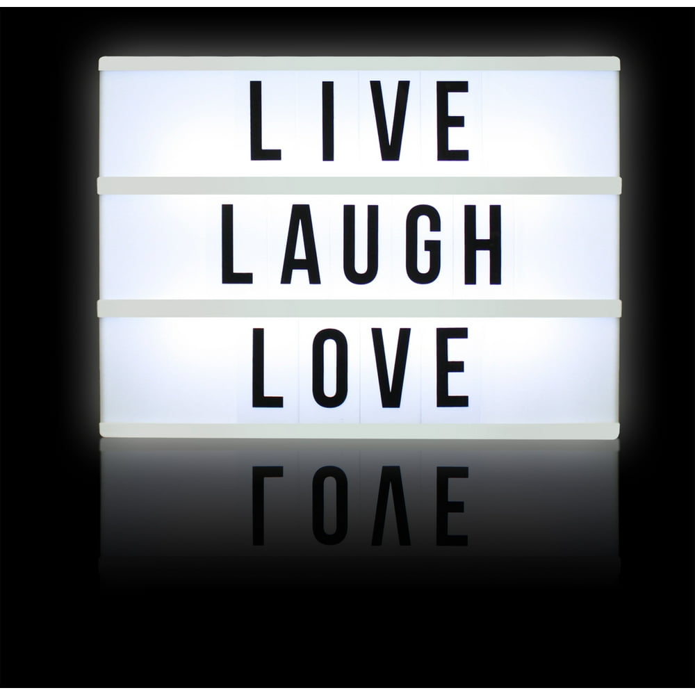 Northpoint 10 Bright LED Cinema Light Box with 109 Letters, Numbers and Symbols Tabletop or