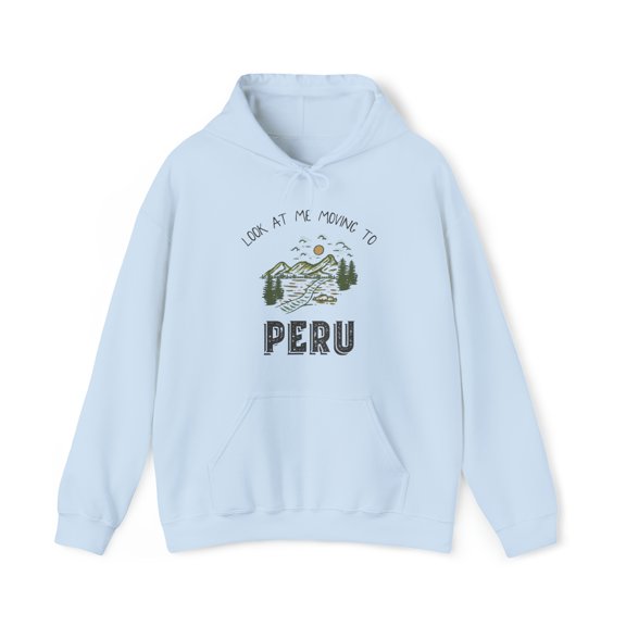 Moving to Peru Hoodie, Gifts, Hooded Sweatshirt