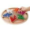 thumbnail image 4 of Juego de mesa de madera de damas chino 2 en 1 para familias, niños, adultos Abanopi Tablero de ajedrez, 4 of 7