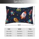 thumbnail image 2 of Balery Spaceships and Stars Funda de Cojín Estampada, Regalos para Mujeres, Regalos de Amor para Ella, Regalos para Novia o Esposa, Funda de Almohada-20"x30", 2 of 6