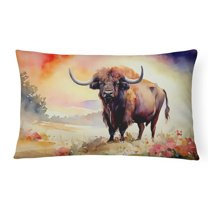 Buffalo Throw Pillow 12 in x 16 in