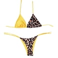 thumbnail image 7 of Womens Bathing Suits 2 Piece Bathing Suits Womens Sexy Thong Bikini Swimsuits String Push Up Padded Bathing Suit 2 Piece Cheeky Swimwear With Metal Ring, 7 of 7