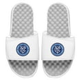 thumbnail image 2 of Men's ISlide White/Gray New York City FC Primary Logo Slide Sandals, 2 of 2