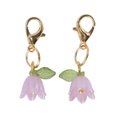 thumbnail image 1 of Accesorios de zapatos de moda, charms para agujetas en forma de hoja y flor, color púrpura, 1 par, 1 of 5