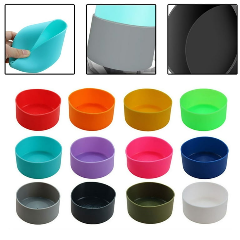 7.5/9cm Cup Cover Sport Water Bottle Cover Space Pot Silicone Cover Rubber  Bottom Pad 32