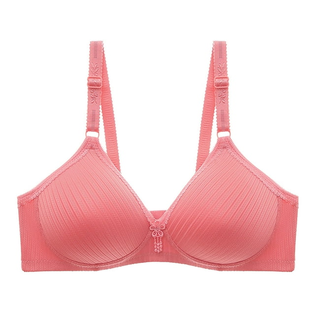 Saving Clearance 2025!Womens Plus Size Bras,,Woman Oversized Wireless Bra Front Button Push Up Underwear Bra