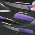thumbnail image 4 of Ceramic Knives Set for Kitchen 5-Piece Sharp Paring Knife Set with Covers and Peeler Sharp Fruit Knife for Lettuce Vegetable Carrot, 4 of 7