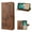 Brown, variant on TECH CIRCLE Embossed Butterfly Case for 2022 iPhone 14 Pro (6.1") - Foldable Stand Lightweight Flip Cute Case (Brown)