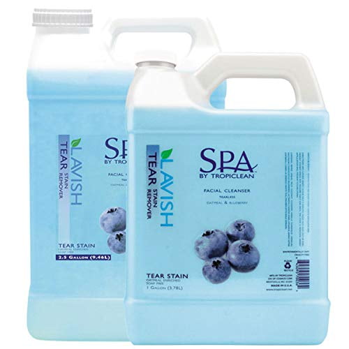 MPP Pet Facial Scrub Gentle Dog Cat Tear Stain Remover Oatmeal Blueberry Formula (2.5 Gallon)