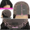 thumbnail image 5 of Curly Lace Front Wig Human Hair Wigs for Black Women HD Lace Front Wigs Human Hair Pre Plucked 180% Density 4x4 Lace Closure Wigs Long Curly Wig Natural Black Color(22 Inch), 5 of 7