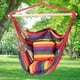 thumbnail image 5 of Cojín de asiento para silla colgante de lona para exteriores, hamaca colgante con almohada para acampar en el jardín, 5 of 12