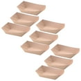 thumbnail image 3 of MesaSe 50pcs Ship Shape Take Out Containers Easy Fold Box Kraft Paper Box Lunch Salad Carton for Party (Kraft Paper), 3 of 7