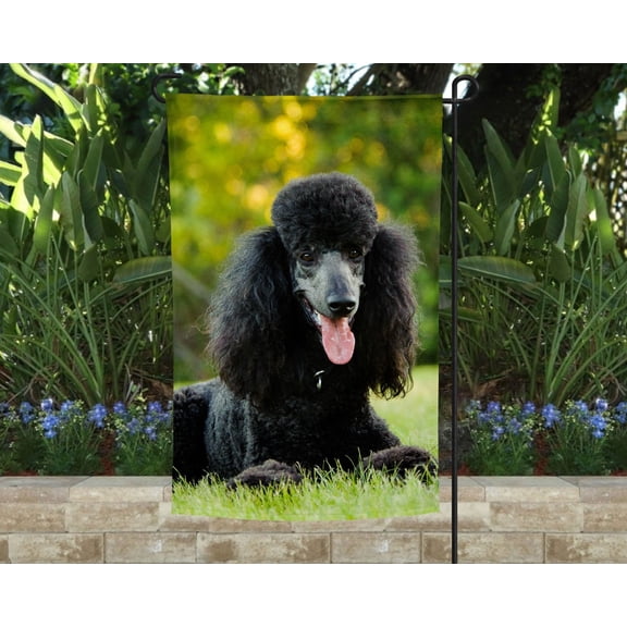 Poodle Garden Flag