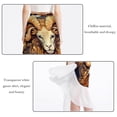 thumbnail image 2 of Aries Constellation Stylish Chiffon Beach Skirts and Summer Dresses for Women scalloped Off Shoulder Maxi Dress Dress Beach Dresses for Women, 2 of 6