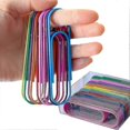thumbnail image 1 of Oversized Paper Clips, 40 Large 4 Jumbo Paper Clip Clips - Vinyl Coated Colorful Paper Clips for File Organizing, 1 of 5