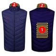 thumbnail image 1 of Usb Charging Block, Unisex Zipper One Control 2 Zone Heating Cotton Jacket, Heated Mens Dress Jacket, 1 of 5
