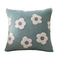 thumbnail image 2 of Funda de almohada de felpa | Funda de cojín de poliéster suave | 17.71x17.71 pulgadas | Cierre invisible | Lavable a máquina | Azul claro, rosa, café, gris, amarillo | Decoración para sofá, cama del, 2 of 6