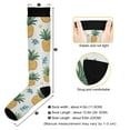 thumbnail image 3 of FORMRS Womens Knee High Socks Casual Long Thick Travel Daily Wear, 2 Pairs, Pineapple, 3 of 6