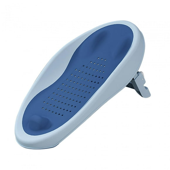 Baby Bath Support Bath Net 3 Reclining Positions Anti Slip Stable Use in Sink or Tub Adjustable Bath Rack Bathing Support Net for Newborn Blue