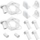 thumbnail image 1 of 2 juegos de accesorios para estores enrollables (17 mm/PVC/sin taladrar) Fijación para estor para ventana, etc., 1 of 5