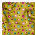 thumbnail image 4 of Soimoi Yellow Modal Satin Fabric Donuts Food Printed Fabric 1 Yard 42 Inch Wide, 4 of 5
