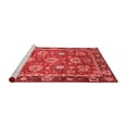 thumbnail image 2 of Ahgly Company Machine Washable Indoor Round Oriental Red Traditional Area Rugs, 4' Round, 2 of 4