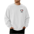 thumbnail image 1 of TaTaai Men's Valentine's Day Print Shirt, Short Sleeve Button Down Casual Blouse, Romantic Gift Top Gift, 1 of 4
