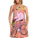 thumbnail image 1 of Fotbe Flamingo Riding a Bicycle Vestido de Verano sin Mangas para Mujer – Vestido Midi Línea A, Estilo Camiseta Floral, Vestido Playero Casual y Fluido, 1 of 7