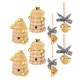 thumbnail image 1 of 1 Set Vibrant Bee Ornaments Honeycomb Decorations for Themed Parties Bridal Showers Spring Celebrations Reusable Easy Install Tiered Tray Decor, 1 of 5