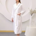 thumbnail image 2 of Kaemgyyd Plus Size Robes for Women Long Sleeve Quick-Dry Bathrobe Soft Lightweight Loungewear Belted Sleepwear with Pockets, 2 of 4
