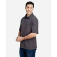 thumbnail image 2 of CORE365 CE112C Men's Fusion ChromaSoft™ Colorblock Polo-Carbon/ Carbon Heather-2XL, 2 of 6